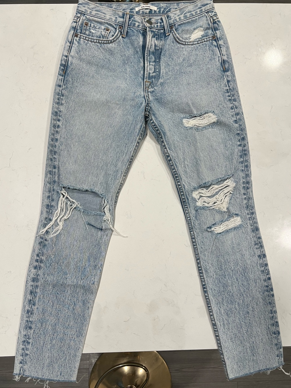 GRLFRND Karolina Denim Jeans in Reactive
